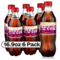 Coca-Cola Cherry Vanilla Flavored  Soda Pop Soft Drink, 6 Each