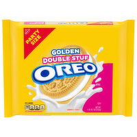 OREO Double Stuf Golden Sandwich Cookies, Party Size, 26.7 Ounce