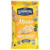 Lundberg Family Farms Organic Minis White Cheddar Rice Cake, 5 Ounce