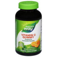 Nature's Way Vitamin C Gummy, 250 mg, Orange Flavored, Gummies, 120 Each