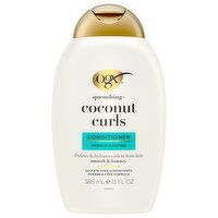 Ogx Conditioner, Quenching + Coconut, Curls, 13 Fluid ounce