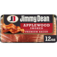 Jimmy Dean Premium Applewood Smoked Bacon, 12 Ounce