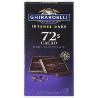 Ghirardelli Dark Chocolate, Intense Dark, 72% Cacao, 3.5 Ounce