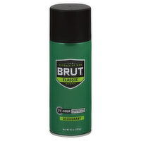 Brut Deodorant, Classic Scent, 10 Ounce