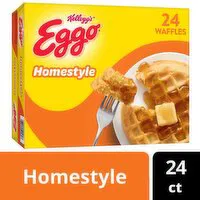 Eggo Frozen Waffles, Homestyle, Family Pack, 29.6 Ounce