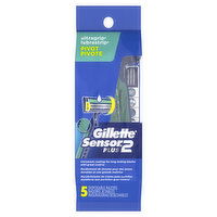 Gillette Sensor2 Plus Pivoting Head Men's Disposable Razors, 5 Ct, 5 Each