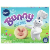 Pillsbury Ready to Bake! Bunny Pre-Cut Sugar Cookie Dough, 20 Each