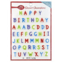 Betty Crocker Dessert Decorations, Happy Birthday, 1 Each