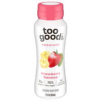 Too Good & Co. Smoothies, Strawberries Banana, 7 Fluid ounce