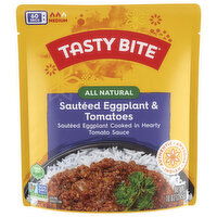 Tasty Bite Sauteed Eggplant & Tomatoes, All Natural, Indian, Medium, 10 Ounce