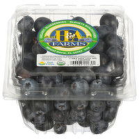 H&A Farms Blueberries, Organic, 1 Pint