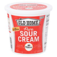 Old Home Sour Cream, Pure, 24 Ounce