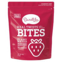 Darrell Lea Real Twists Candy, Strawberry, Bites, 8 Ounce