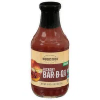 Woodstock Bar-B-Q Sauce, Organic, Hickory, 18 Ounce