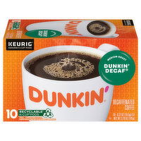 Dunkin' K-Cup Pods Decaffeinated Medium Roast Dunkin' Decaf Coffee, 10 Each