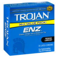 Trojan ENZ Lubricated Condoms, 36 Each