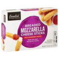 Essential Everyday Cheese Sticks, Mozzarella, Breaded, 11 Ounce