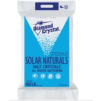 Diamond Crystal Solar Natural Salt Crystals for Water Softeners, 40 Pound