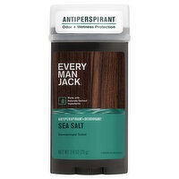 Every Man Jack Antiperspirant + Deodorant, Sea Salt, 2.6 Ounce