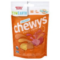 YumEarth Chewys Fruit Chews, Organic, Lemon, Orange, Strawberry, Cherry, 5 Ounce