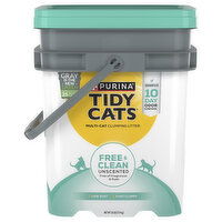 Tidy Cats Free & Clean Clumping Litter, Multi-Cat, Unscented, 35 Pound