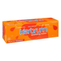 Klarbrunn Sparkling Water, Peach Mango, 12 Pack, 12 Each