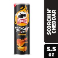 Pringles Scorchin' Potato Crisps Chips, Cheddar, 5.5 Ounce