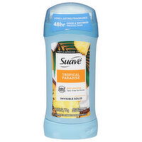 Suave Invisible Solid Tropical Paradise Antiperspirant Deodorant, 2.6 Fluid ounce