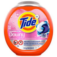 Tide + Power Pods Detergent, Downy, April Fresh, XL, 32 Each