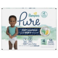 Pampers Pure Protection Pampers Pure Diapers, Size 4, 58, 58 Each