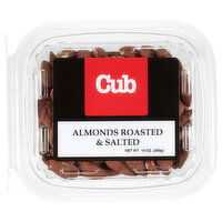 Cub Almonds Roasted & Salted, 10 Ounce