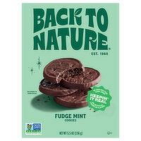 Back to Nature Cookies, Fudge Mint, 5.5 Ounce