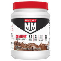 Muscle Milk Protein Powder, Chocolate, Genuine, 30.9 Ounce