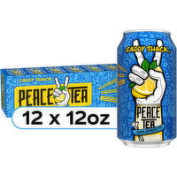 Peace Tea Caddy Shack, Iced Tea With Natural Lemon Flavor, 12 Fluid ounce
