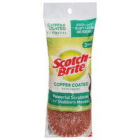 Scotch-Brite Scrubbers, Copper Coated, 3 Pack, 3 Each