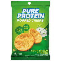 Pure Protein Protein Crisps, Popped, Sour Cream & Onion, 1.27 Ounce