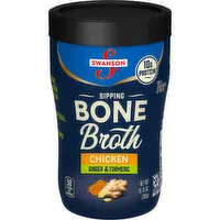 Swanson® Sipping Chicken Bone Broth With Ginger and Turmeric, 10.75 Ounce