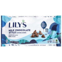 Lily's Milk Chocolate Style Baking Chips, 9 Ounce