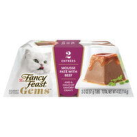 Fancy Feast Gems Cat Food, Gourmet, Mousse Pate with Beef, 2 Each