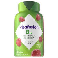 Vitafusion Vitamin B12, 1000 mcg, Gummies, Raspberry Flavor, 140 Each