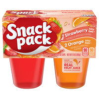 Snack Pack Strawberry and Orange Flavored Juicy Gels, 4 Each