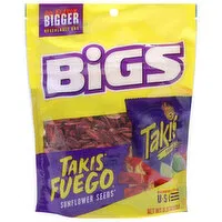 Bigs Takis Fuego Sunflower Seeds, Hot Chil & Lime, 5.35 Ounce