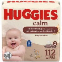Huggies Calm Huggies Calm Baby Wipes, Unscented, 112 Each