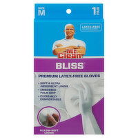 Mr. Clean Bliss Gloves, Latex-Free, Premium, Medium, 1 Each