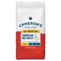 Cameron's Coffee, Ground, Light Roast, Jamaican Me Crazy, Value Size, 32 Ounce