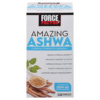 Force Factor Amazing Ashwa, Tablets, 120 Each