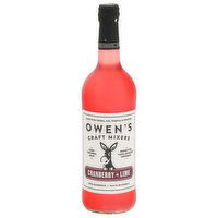 Owens Craft Mixers Cocktails Mixer, Cranberry + Lime, 25.4 Fluid ounce