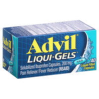 Advil Liqui Gels Ibuprofen, 200 mg, Liquid Filled Capsules, 40 Each