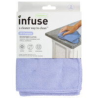 Casabella Infuse Microfiber Cloths, All Purpose, 2 Each