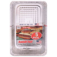 Handi-Foil Steam Table Pans, Full Size, 5 Pack, 5 Each